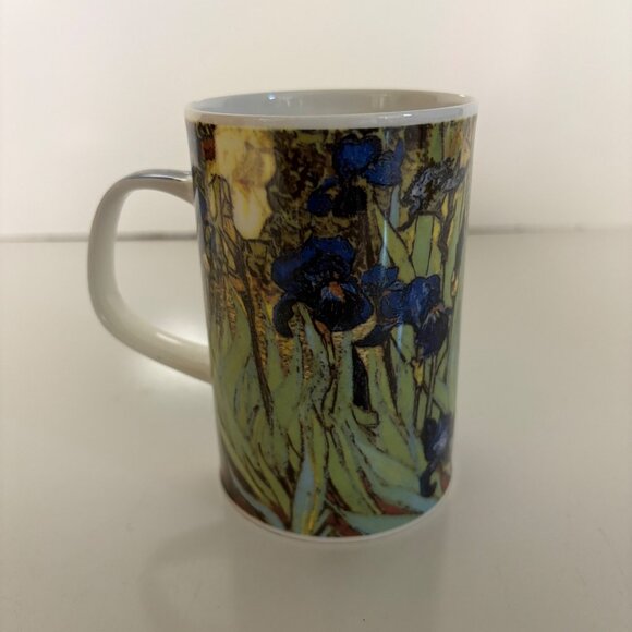 Van Gogh Irises Fine Bone China Mug Dunoon Made in England - Picture 4 of 5